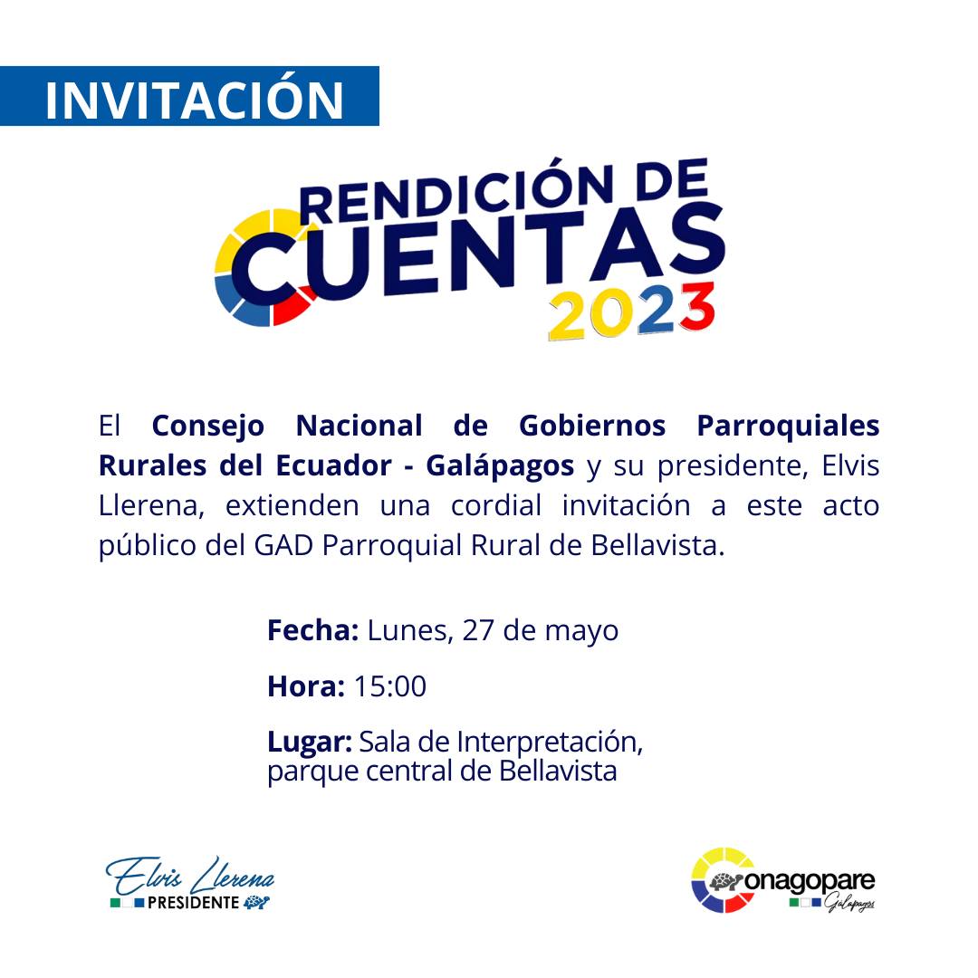Invitación a la Rendición de cuentas